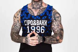 Pánsky plážový komplet CIPO & BAXX CUK247 BLUE Farba: Modrá, Konfekčná veľkosť: M