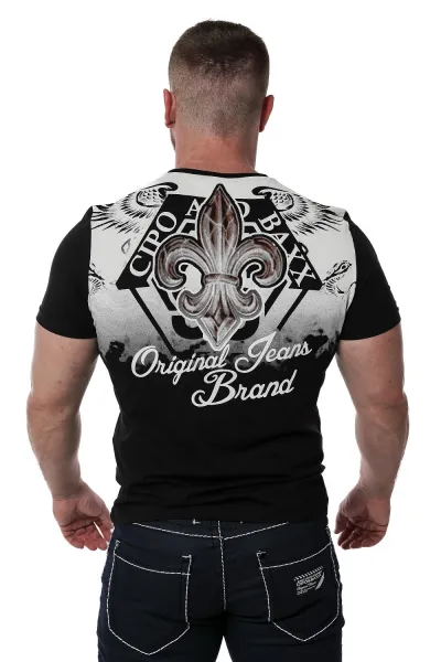Pánske tričko CIPO & BAXX CT691 BLACK Farba: Čierna, Konfekčná veľkosť: L