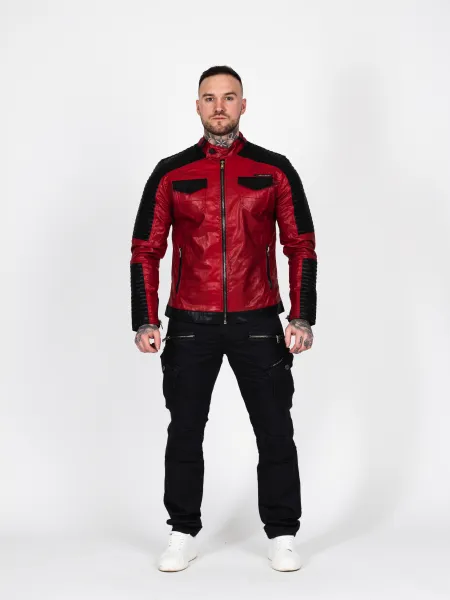 Pánska bunda CIPO & BAXX CJ244 RED Farba: Červená, Konfekčná veľkosť: M
