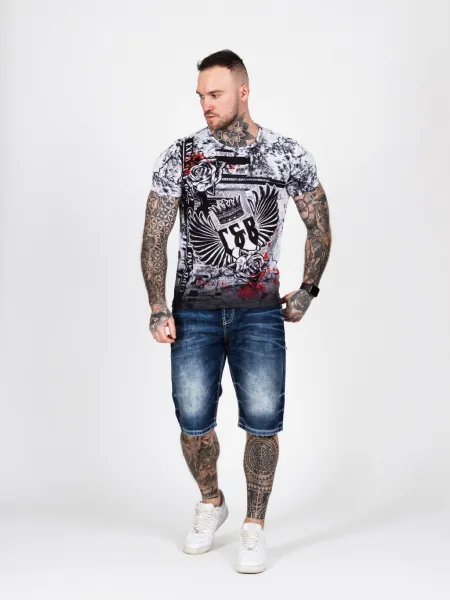Pánske kraťasy CIPO & BAXX CK251 BLUE Farba: Modrá, Konfekčná veľkosť: W31