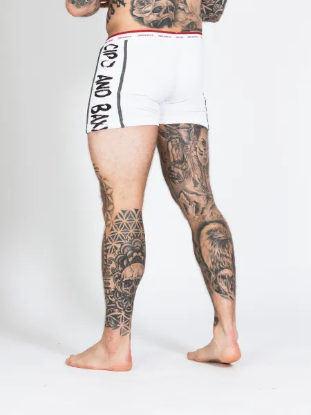 Boxerky CIPO & BAXX CX103 WHITE Farba: Biela, Konfekčná veľkosť: M
