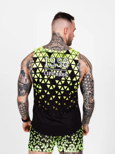 Pánsky plážový komplet CIPO & BAXX CUK247 YELLOW Farba: Žltá, Konfekčná veľkosť: L