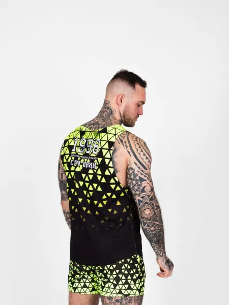 Pánsky plážový komplet CIPO & BAXX CUK247 YELLOW Farba: Žltá, Konfekčná veľkosť: L
