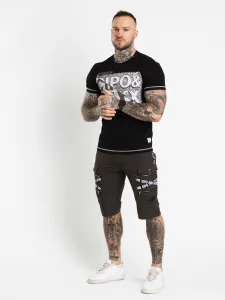 Pánske tričko CIPO & BAXX CT677 BLACK Farba: Čierna, Konfekčná veľkosť: S