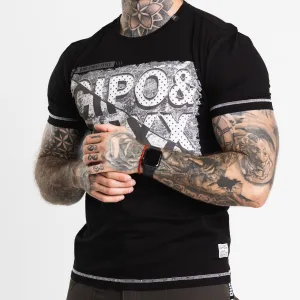 Pánske tričko CIPO & BAXX CT677 BLACK Farba: Čierna, Konfekčná veľkosť: S