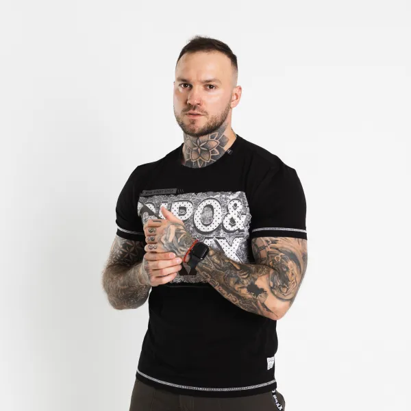 Pánske tričko CIPO & BAXX CT677 BLACK Farba: Čierna, Konfekčná veľkosť: S