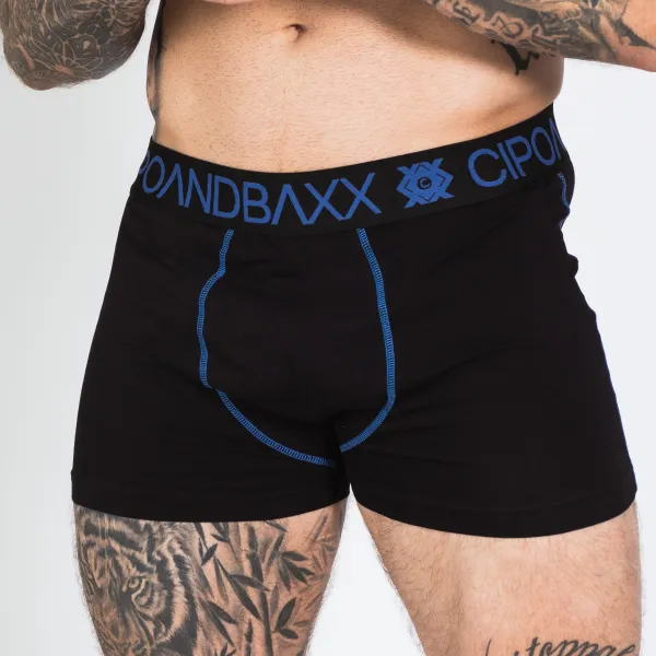 Boxerky CIPO & BAXX CX101 INDIGO Farba: Čierna, Konfekčná veľkosť: S