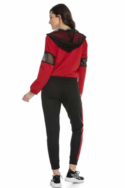 Dámska súprava CIPO & BAXX WLR137 BLACK-RED Farba: Čierna, Konfekčná veľkosť: M