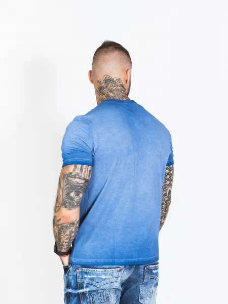 Pánske tričko CIPO & BAXX CT689 BLUE Farba: Modrá, Konfekčná veľkosť: M