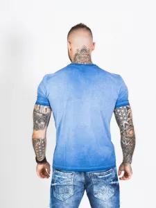 Pánske tričko CIPO & BAXX CT689 BLUE Farba: Modrá, Konfekčná veľkosť: M