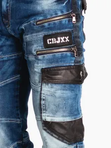 Pánske rifle CIPO & BAXX CD586 BLUE Farba: Modrá, Konfekčná veľkosť: W30/L32