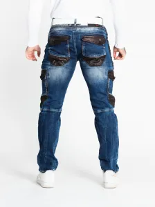 Pánske rifle CIPO & BAXX CD586 BLUE Farba: Modrá, Konfekčná veľkosť: W30/L32