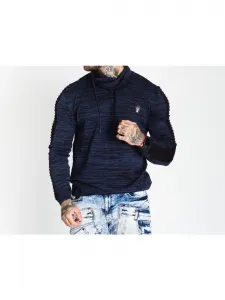 Pánsky sveter CIPO & BAXX CP252 INDIGO-NAVY BLUE Farba: Modrá, Konfekčná veľkosť: M