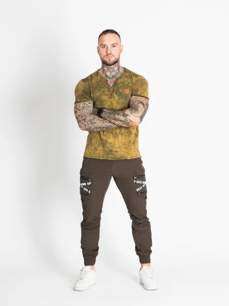 Pánske tričko CIPO & BAXX CT497 BROWN Farba: Hnedá, Konfekčná veľkosť: L