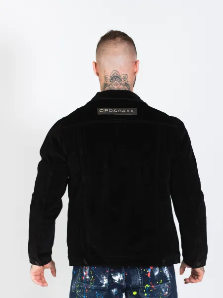 Pánska bunda CIPO & BAXX CJ226 BLACK Farba: Čierna, Konfekčná veľkosť: M