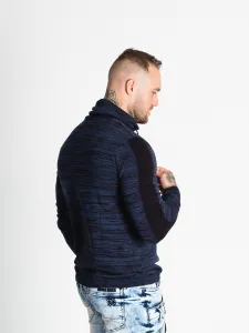 Pánsky sveter CIPO & BAXX CP252 INDIGO-NAVY BLUE Farba: Modrá, Konfekčná veľkosť: M