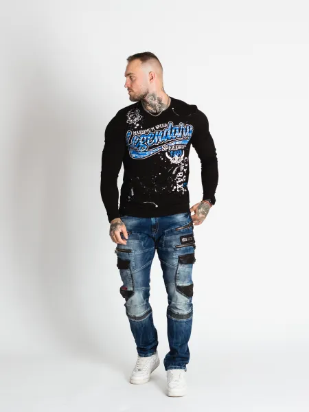 Pánske tričko CIPO & BAXX CL510 BLACK Farba: Čierna, Konfekčná veľkosť: M