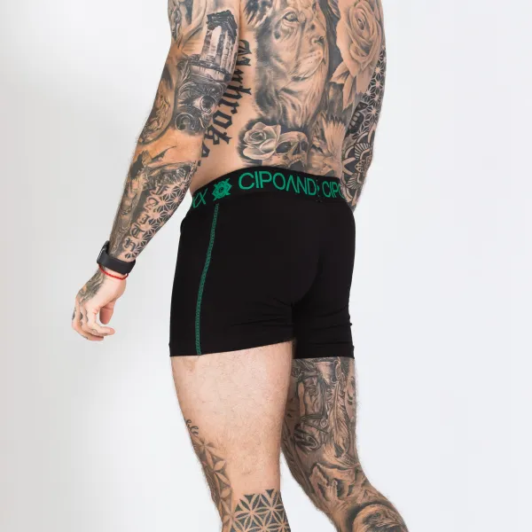 Boxerky CIPO & BAXX CX101 GREEN Farba: Čierna, Konfekčná veľkosť: M