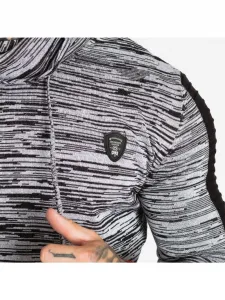 Pánsky sveter CIPO & BAXX CP252 BLACK-GREY Farba: Sivá, Konfekčná veľkosť: XXL