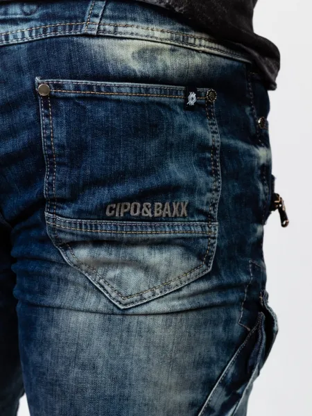 Pánske rifle CIPO & BAXX CD780 BLUE Farba: Modrá, Konfekčná veľkosť: W32/L32