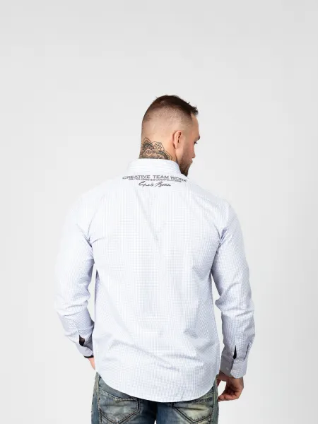 Pánska košeľa CIPO & BAXX CH185 BLUE Farba: Modrá, Konfekčná veľkosť: M