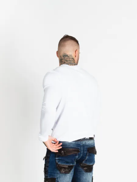 Pánske tričko CIPO & BAXX CL510 WHITE Farba: Biela, Konfekčná veľkosť: M