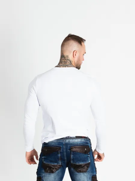 Pánske tričko CIPO & BAXX CL510 WHITE Farba: Biela, Konfekčná veľkosť: M