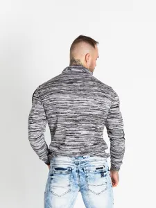 Pánsky sveter CIPO & BAXX CP252 BLACK-GREY Farba: Sivá, Konfekčná veľkosť: XXL