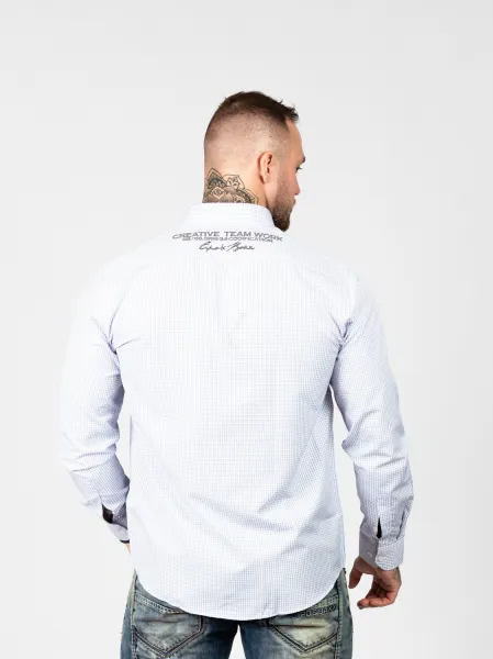 Pánska košeľa CIPO & BAXX CH185 BLUE Farba: Modrá, Konfekčná veľkosť: M