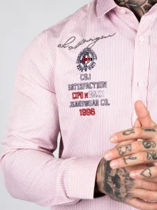 Pánska košeľa CIPO & BAXX CH180 PINK Farba: Ružová, Konfekčná veľkosť: M