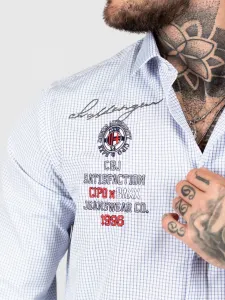 Pánska košeľa CIPO & BAXX CH185 BLUE Farba: Modrá, Konfekčná veľkosť: M
