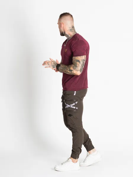 Pánske kapsáčové joggery CIPO & BAXX CD786 KHAKI Farba: Hnedá, Konfekčná veľkosť: W30/L32