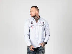 Pánska košeľa CIPO & BAXX CH185 BLUE Farba: Modrá, Konfekčná veľkosť: M