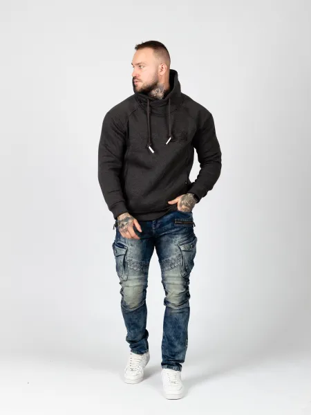 Pánska mikina CIPO & BAXX CL529 ANTRACITE Farba: Sivá, Konfekčná veľkosť: M