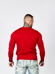 Pánsky sveter CIPO & BAXX CP240 RED Farba: Červená, Konfekčná veľkosť: S