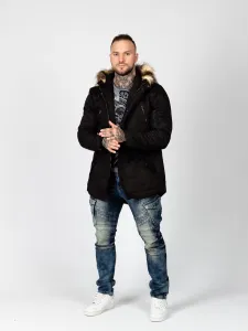 Pánska zimná bunda CIPO & BAXX CJ195 BLACK Farba: Čierna, Konfekčná veľkosť: M