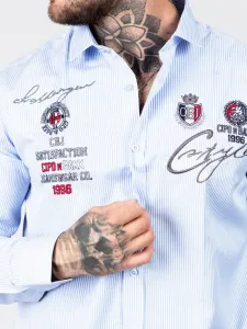 Pánska košeľa CIPO & BAXX CH184 BLUE Farba: Modrá, Konfekčná veľkosť: S