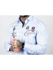 Pánska košeľa CIPO & BAXX CH184 BLUE Farba: Modrá, Konfekčná veľkosť: S
