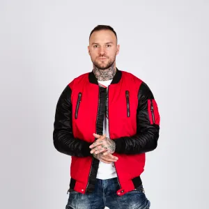 Pánska bunda CIPO & BAXX CJ175 RED Farba: Červená, Konfekčná veľkosť: M