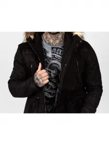 Pánska zimná bunda CIPO & BAXX CJ195 BLACK Farba: Čierna, Konfekčná veľkosť: M
