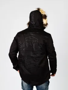 Pánska zimná bunda CIPO & BAXX CJ195 BLACK Farba: Čierna, Konfekčná veľkosť: M
