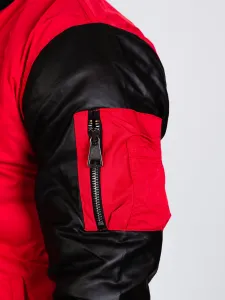 Pánska bunda CIPO & BAXX CJ175 RED Farba: Červená, Konfekčná veľkosť: M