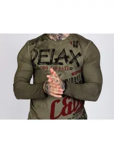 Pánske tričko CIPO & BAXX CL518 KHAKI Farba: Khaki, Konfekčná veľkosť: S