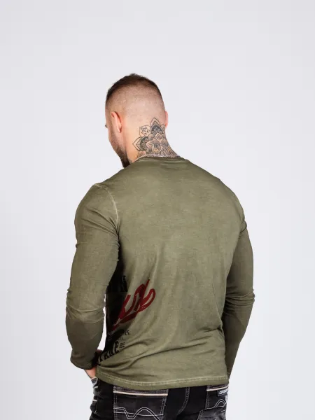 Pánske tričko CIPO & BAXX CL518 KHAKI Farba: Khaki, Konfekčná veľkosť: S