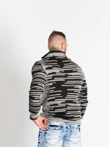Pánsky sveter CIPO & BAXX CP245 GREY-ANTRASIT Farba: Sivá, Konfekčná veľkosť: XXL