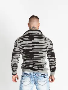 Pánsky sveter CIPO & BAXX CP245 GREY-ANTRASIT Farba: Sivá, Konfekčná veľkosť: XXL