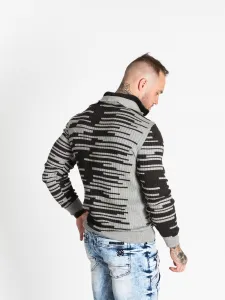 Pánsky sveter CIPO & BAXX CP245 GREY-ANTRASIT Farba: Sivá, Konfekčná veľkosť: XXL