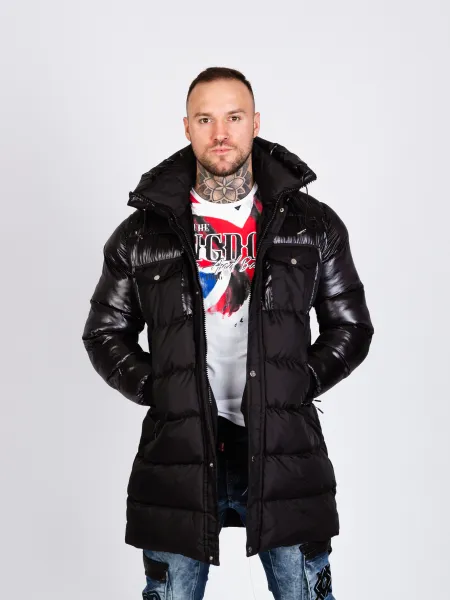 Pánska bunda CIPO & BAXX CM209 BLACK Farba: Čierna, Konfekčná veľkosť: S