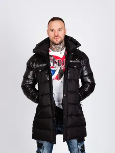 Pánska bunda CIPO & BAXX CM209 BLACK Farba: Čierna, Konfekčná veľkosť: S
