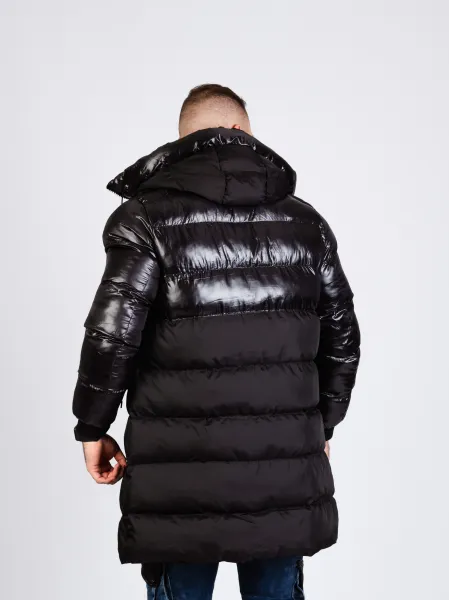 Pánska bunda CIPO & BAXX CM209 BLACK Farba: Čierna, Konfekčná veľkosť: S